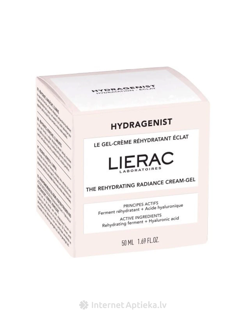 LIERAC HYDRAGENIST mitrinošs želejveida krēms normālai un kombinētai sejas ādai, 50 ml | internetaptieka.lv