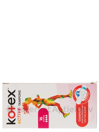 Kotex Active tamponi Super, 16 gb. | internetaptieka.lv