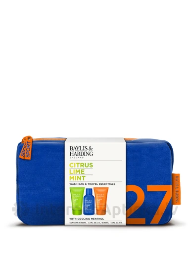 Baylis & Harding Citrus Lime & Mint Men's Wash Bag dāvanu komplekts | internetaptieka.lv