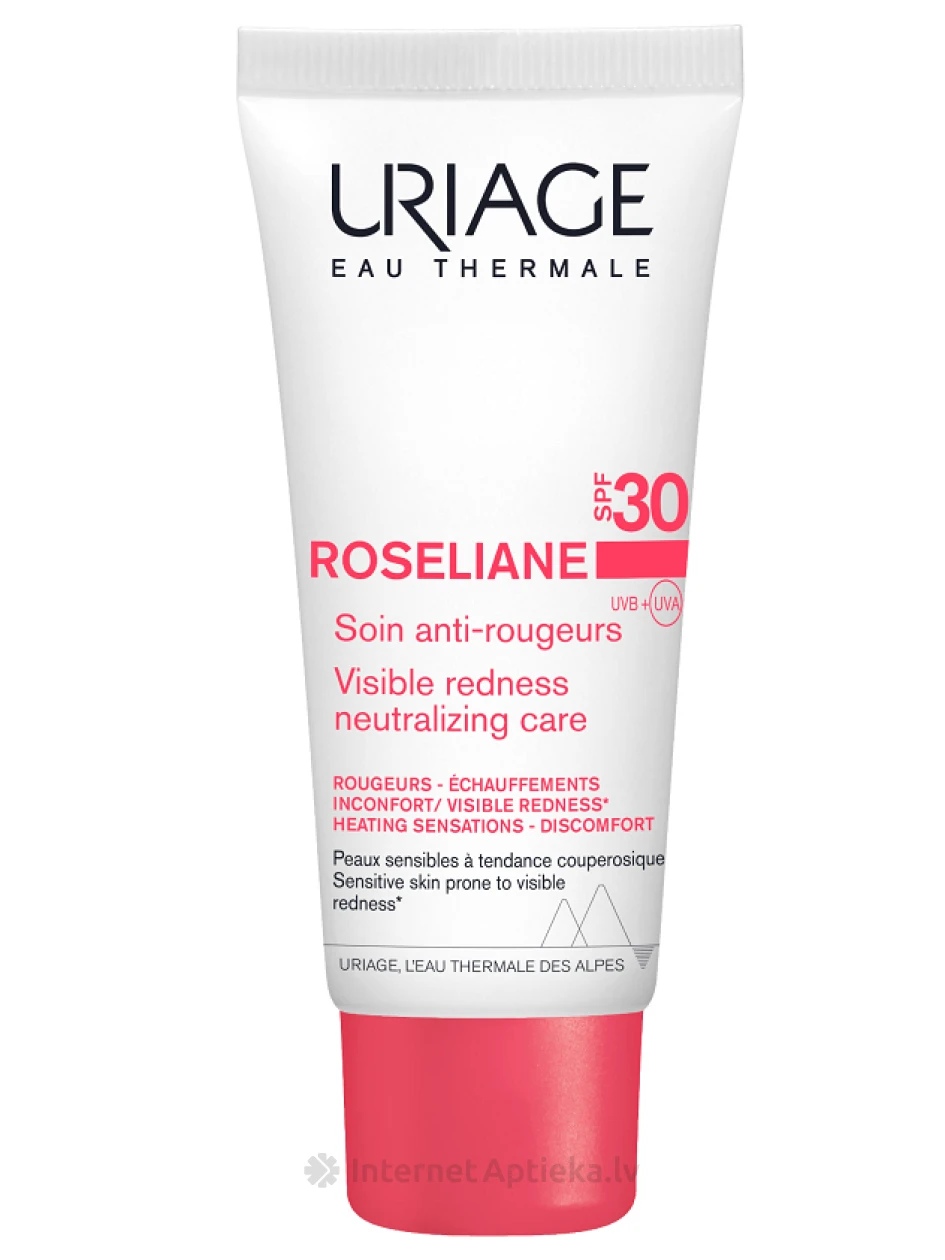 URIAGE Roseliane krēms pret apsārtumu ar SPF30, 40 ml | internetaptieka.lv