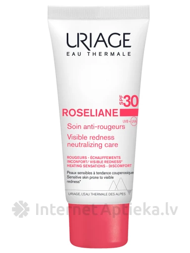 URIAGE Roseliane krēms pret apsārtumu ar SPF30, 40 ml | internetaptieka.lv