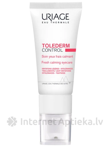 URIAGE Tolederm Control Успокаивающий крем для кожи вокруг глаз, 15 мл | internetaptieka.lv