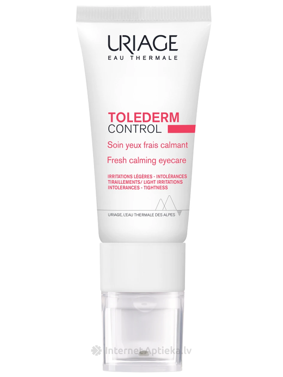 URIAGE Tolederm Control Успокаивающий крем для кожи вокруг глаз, 15 мл | internetaptieka.lv