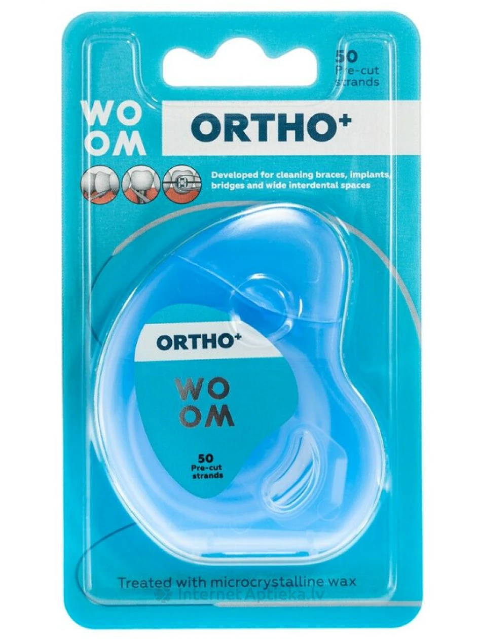 Woom otrho+ зубная нить, 50 шт. | internetaptieka.lv