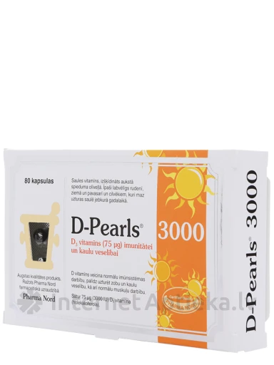 D-Perals 3000, 80 капсул | internetaptieka.lv