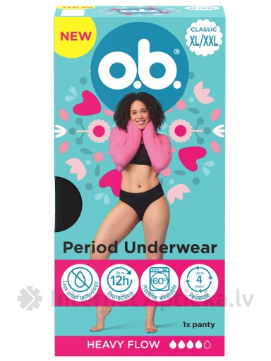 O.B. Менструальные трусики XL/XXL | internetaptieka.lv