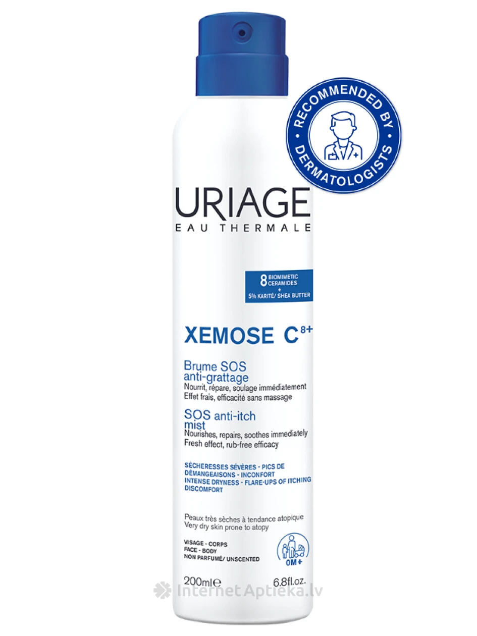 URIAGE Xemose C8+ SOS sprejs pret niezi, 200 ml | internetaptieka.lv