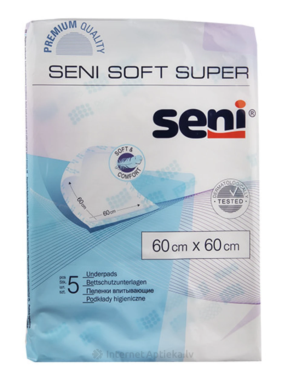 Seni soft super paladziņi 60x60 cm, 5 gb. | internetaptieka.lv