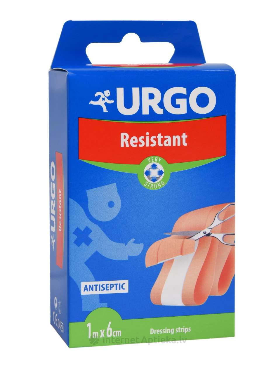 Urgo Resistant пластырь, лента, 1 м х 6 см, 1 шт. | internetaptieka.lv