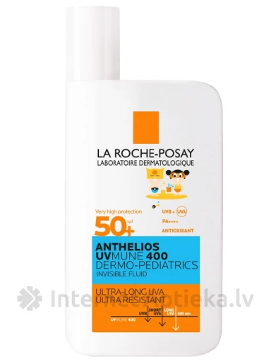 La Roche Posay Anthelios Uvmune 400 neredzams fluīds spf 50+, 50 ml | internetaptieka.lv
