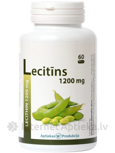 AP Lecitīns 1200 mg, 60 kapsulas | internetaptieka.lv