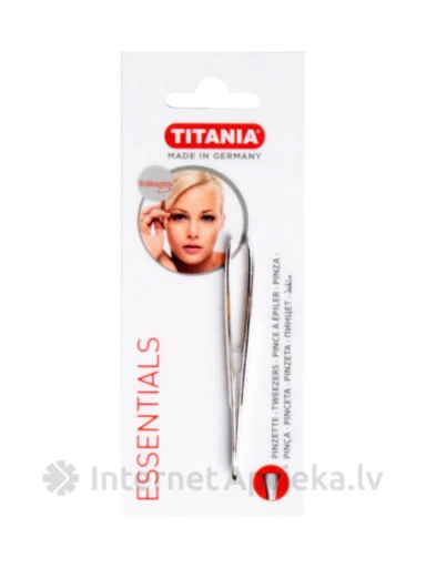 Titania пинцет для ухода за бровями, прямой, 1 шт. | internetaptieka.lv