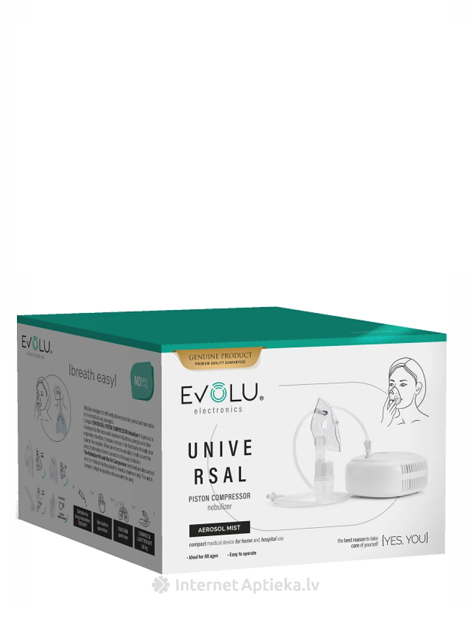 EVOLU UNIVERSAL kompressornebulisaator, 1 tk. | internetaptieka.lv