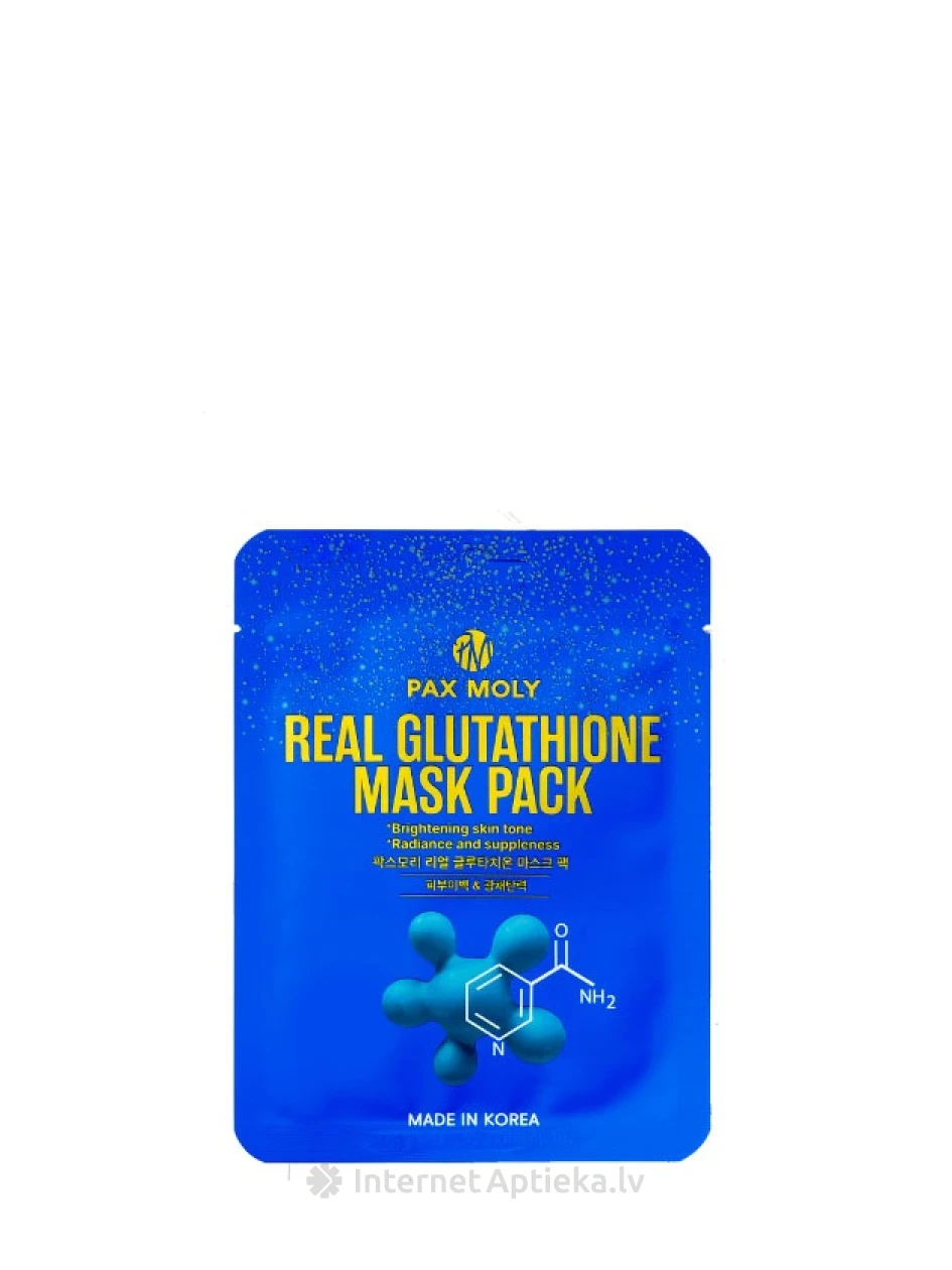 PAX MOLY Real Glutathione маска для лица, 25 мл | internetaptieka.lv