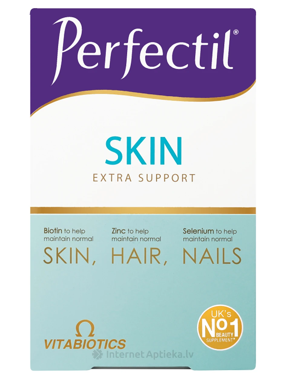 Perfectil Plus Skin для кожи, 28 таблеток и 28 капсул | internetaptieka.lv