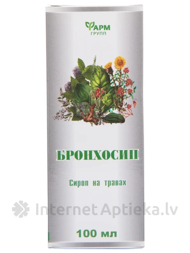 Bronchosipi ürdisiirup ürtidega, 100 ml | internetaptieka.lv