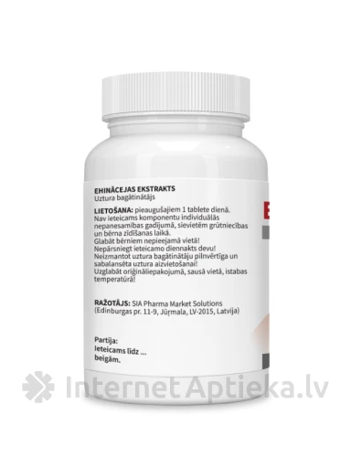Echinacea ekstrakt, 30 tabletti | internetaptieka.lv