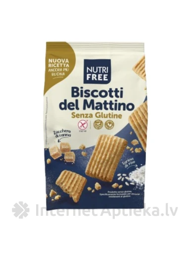 NUTRIFREE BISCOTTI DEL MATTINO bezglutēna rīta cepumi, 300 g | internetaptieka.lv