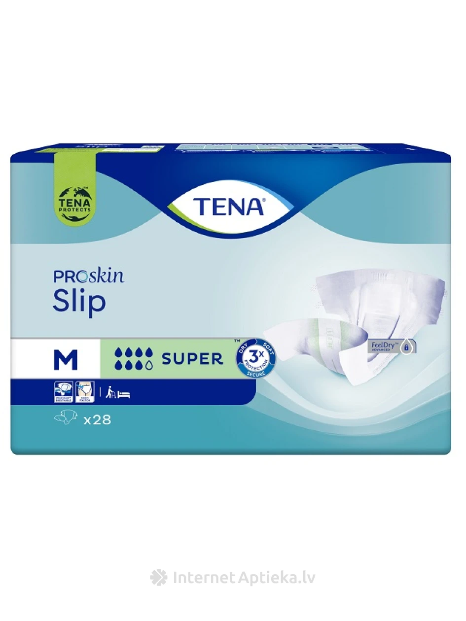 TENA Slip Super püksmähe M 73-122 cm, 28 tk. | internetaptieka.lv