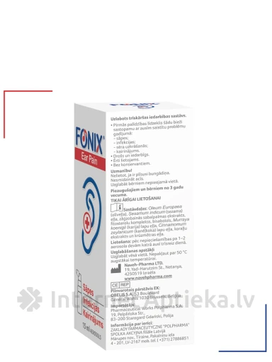 Fonix ear pain aerosols, 15 ml | internetaptieka.lv