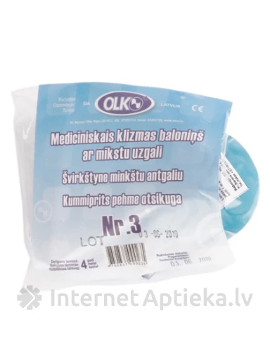Olko Klizmas baloniņš ar mīkstu uzgali Nr.3, 1 gb. | internetaptieka.lv