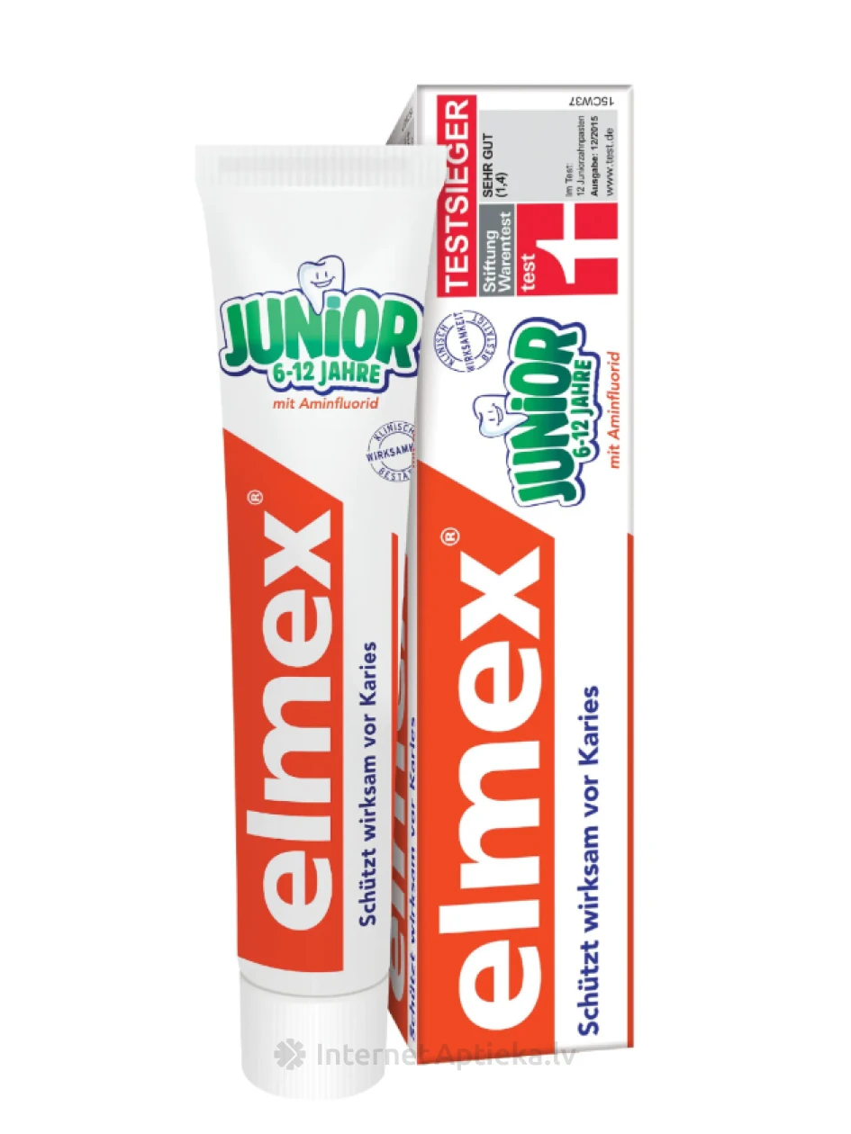 Elmex anti-сaries junior с 6-12 лет, 75 мл | internetaptieka.lv