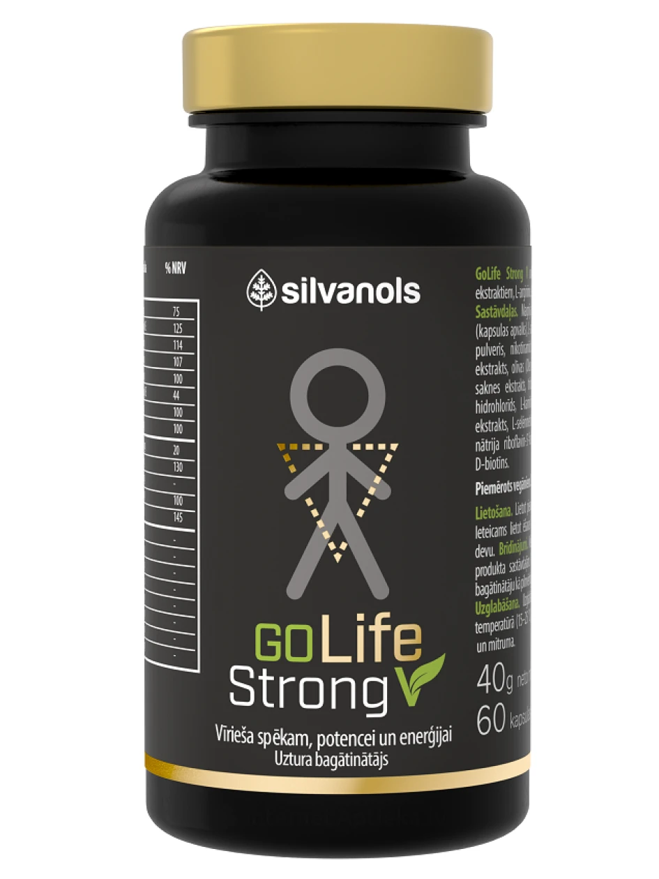 Silvanols GoLife Strong V kapsulas, 60 gb. | internetaptieka.lv