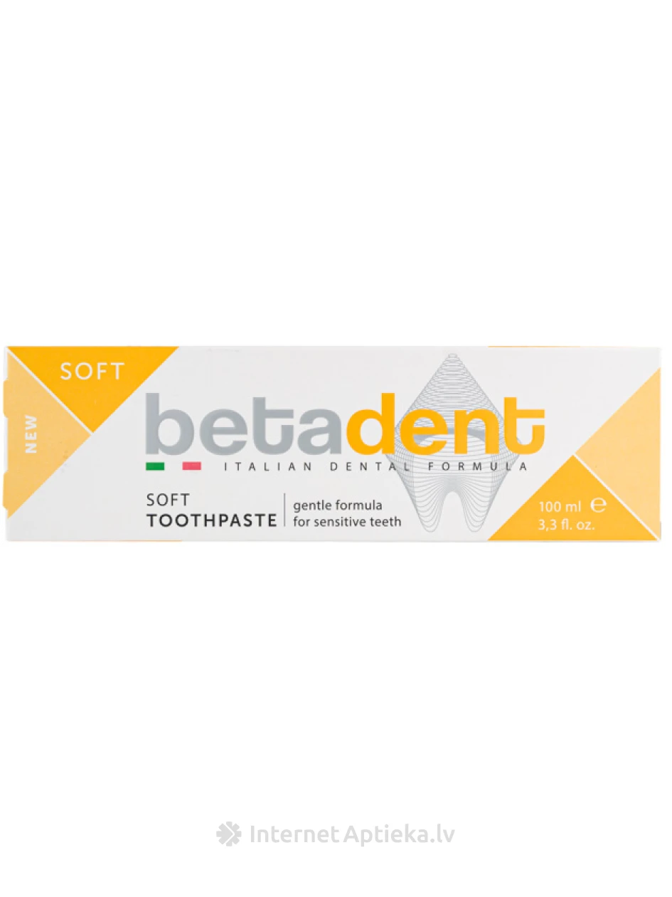 BETADENT SOFT зубная паста, 100 мл | internetaptieka.lv