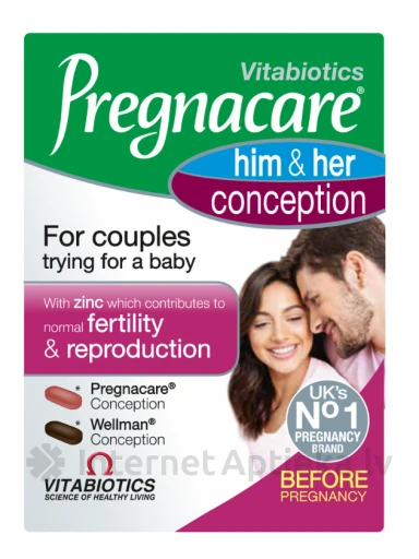 Pregnacare® Him & Her Conception tabletes, 60 gb. | internetaptieka.lv