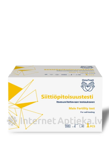 OmaTesti SP-10 vīriešu auglības ātrā testa kasete (Sperma), 1 gb. | internetaptieka.lv
