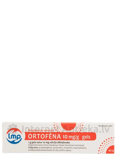 Ortofēna gels 10mg/g, 40 g | internetaptieka.lv