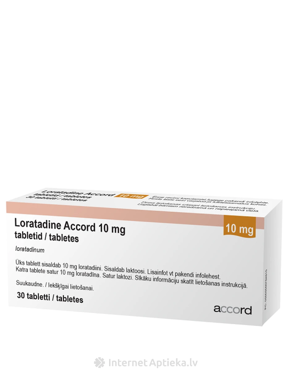 Loratadine Accord 10 mg, 30 tabletes | internetaptieka.lv