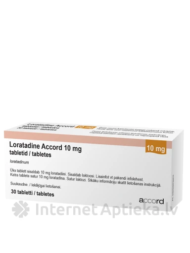 Loratadine Accord 10 mg, 30 таблеток | internetaptieka.lv