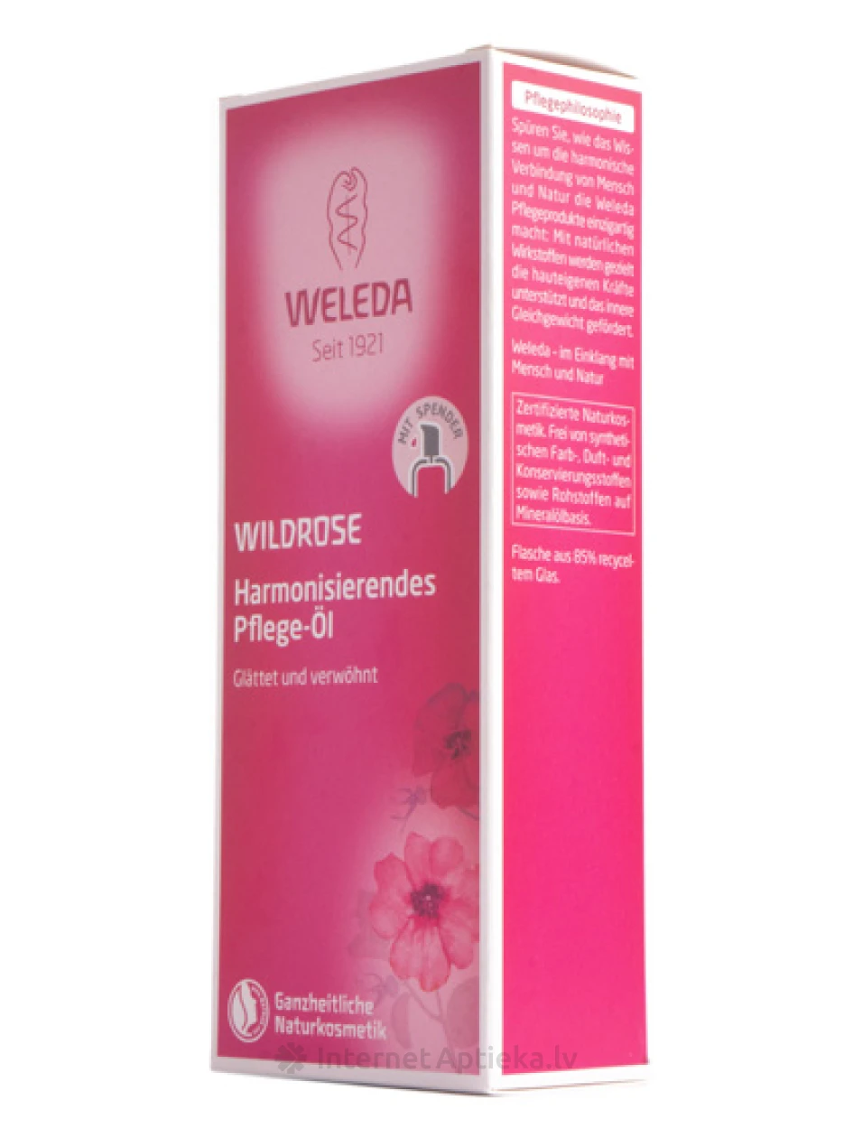 Weleda Дикая роза, массажное масло с дозатором, 100 мл | internetaptieka.lv