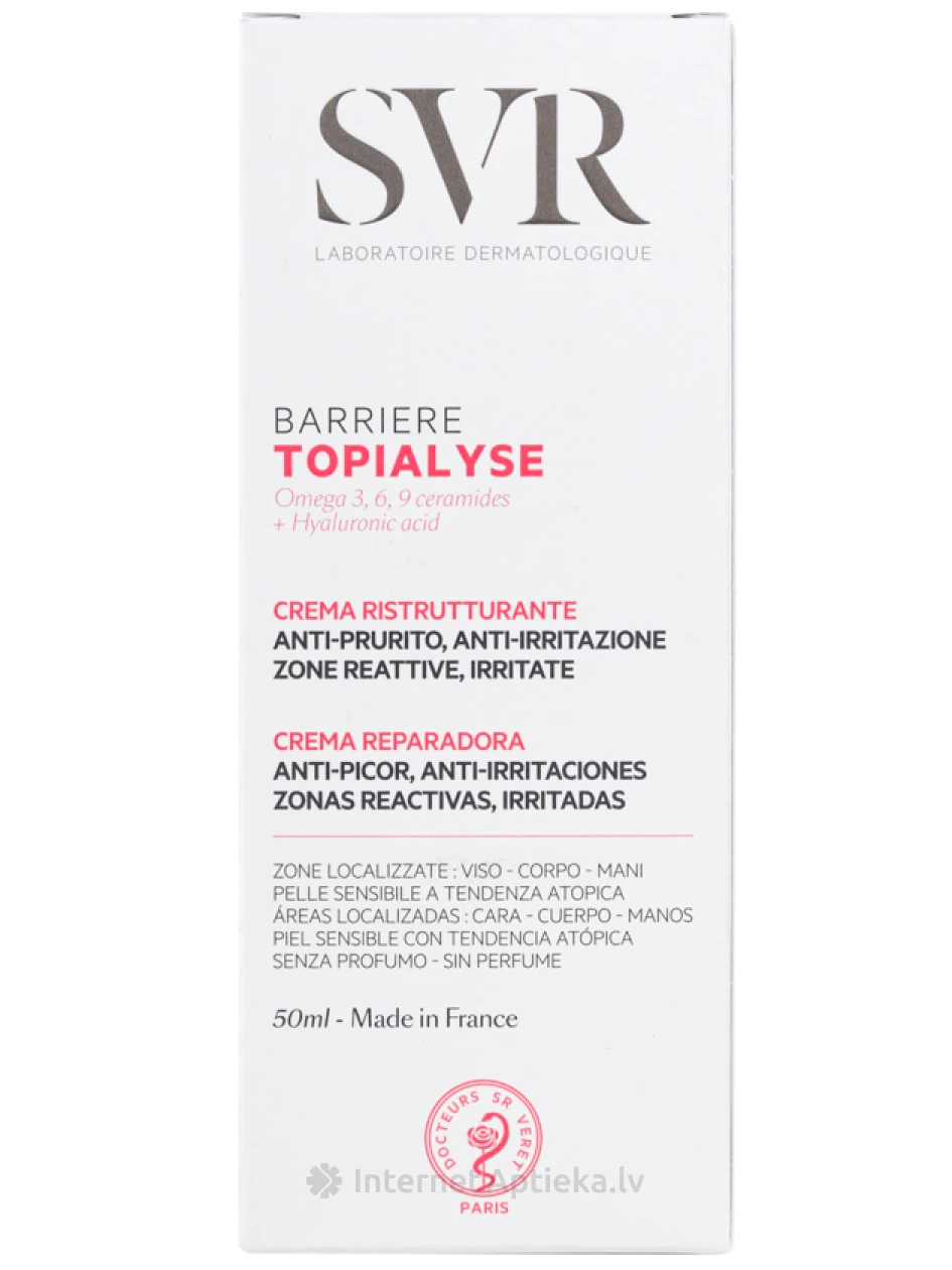 SVR krēms rokām, sejai, ķermenim, ādas krokām, 50 ml | internetaptieka.lv