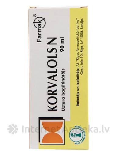 Korvalols N pilieni, 90 ml | internetaptieka.lv