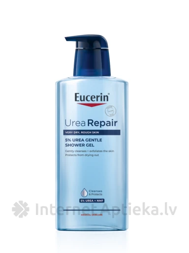 Eucerin® UreaRepair нежный гель для душа с 5% Urea, 400 мл | internetaptieka.lv