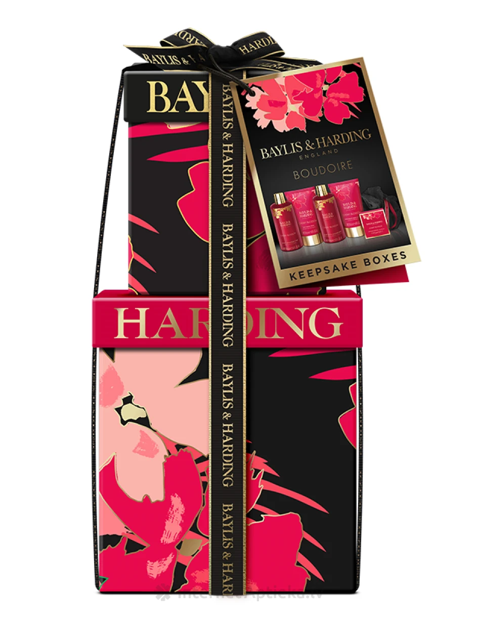Baylis & Harding Boudiore Cherry Blossom Luxury Pamper kehahoolduse kinkekomplekt, 100ml, 100ml,50ml,  50ml,25g | internetaptieka.lv