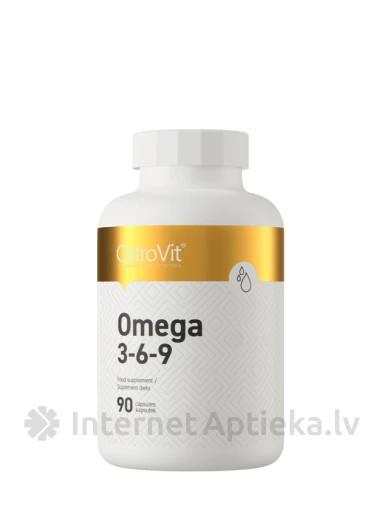 OstroVit Kapsulas Omega 3-6-9, 90 gb. | internetaptieka.lv