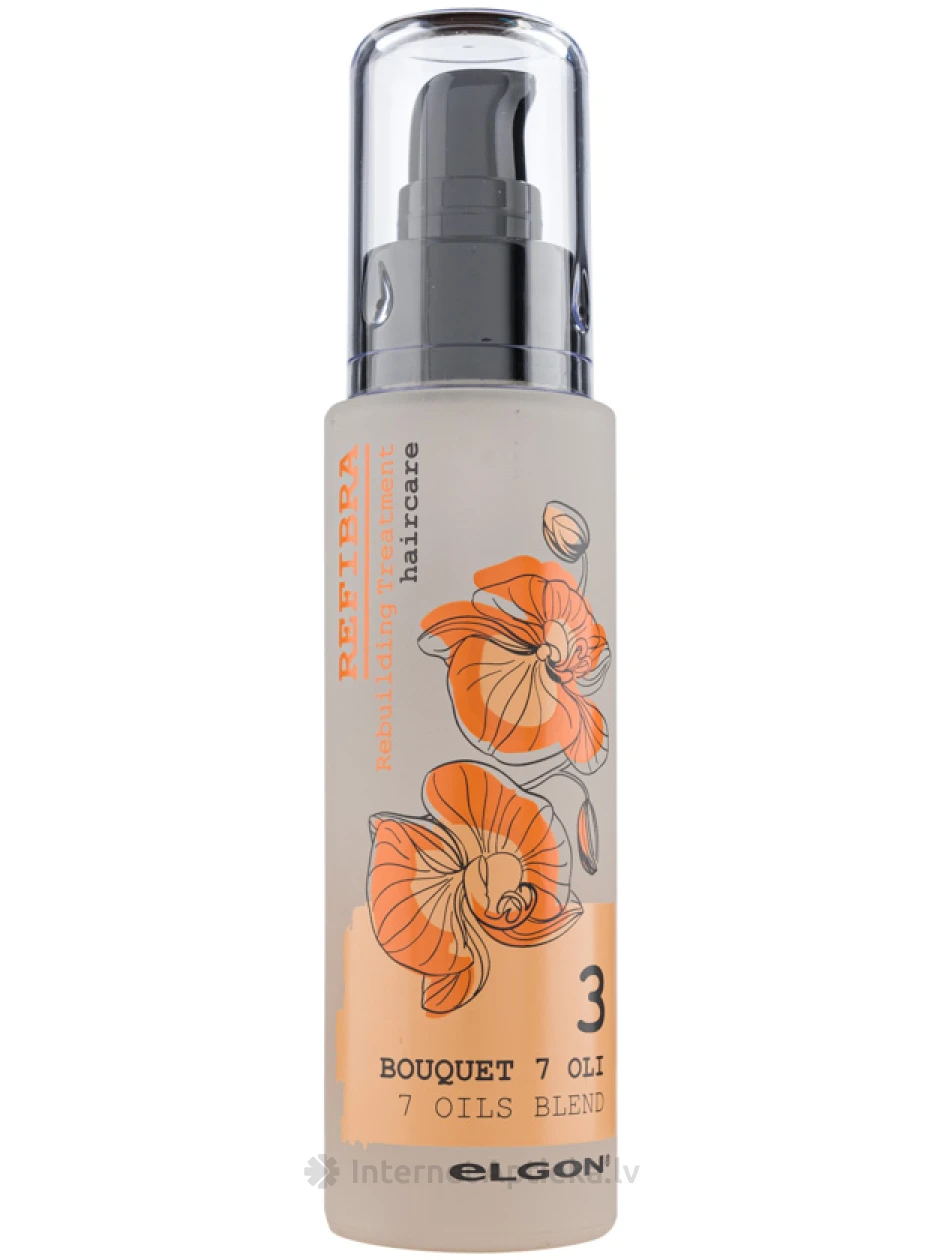 ELGON REFIBRA 7 OILS BLEND eļļa matiem, 50 ml | internetaptieka.lv