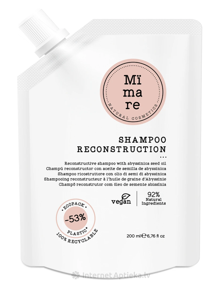 Mimare Taastav shampoon abessinia krambe õliga, 200 ml | internetaptieka.lv