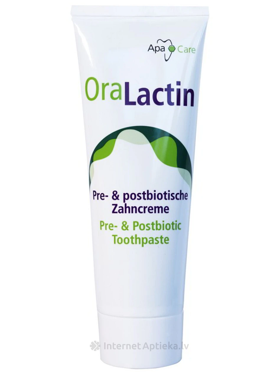ApaCare постбиотическая зубная паста OraLactin, 75 мл | internetaptieka.lv