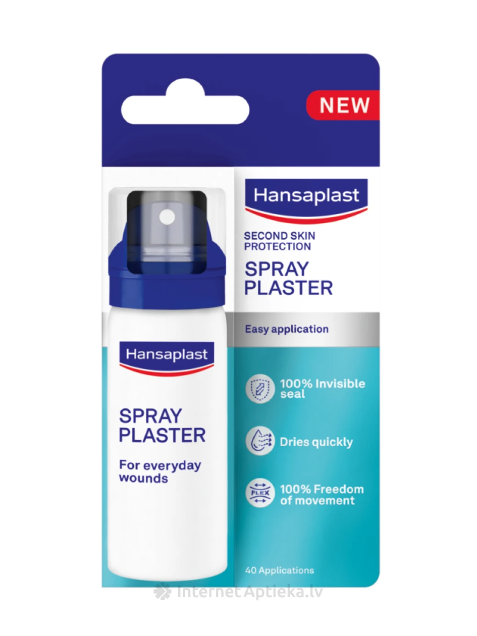 Hansaplast Second Skin Protection спрей-пластырь, 40 мл | internetaptieka.lv