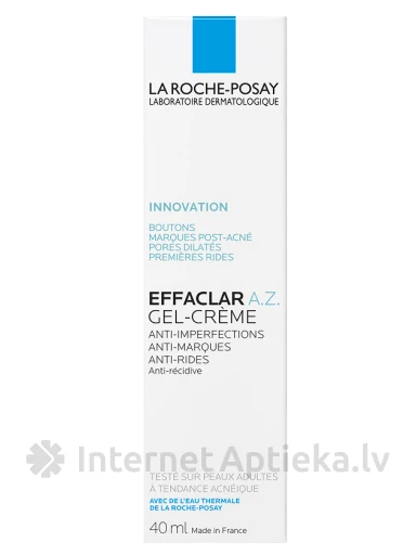 La Roche Posay Effaclar A.Z. Gels-krēms, 40 ml | internetaptieka.lv