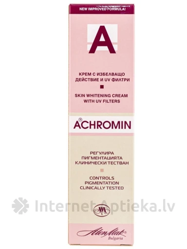 Achromin Valgendav kreem UV-filtritega, 45 ml | internetaptieka.lv