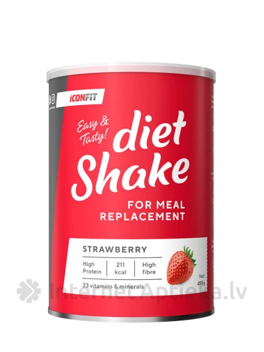 ICONFIT Diet Shake - Strawberry, 495 | internetaptieka.lv