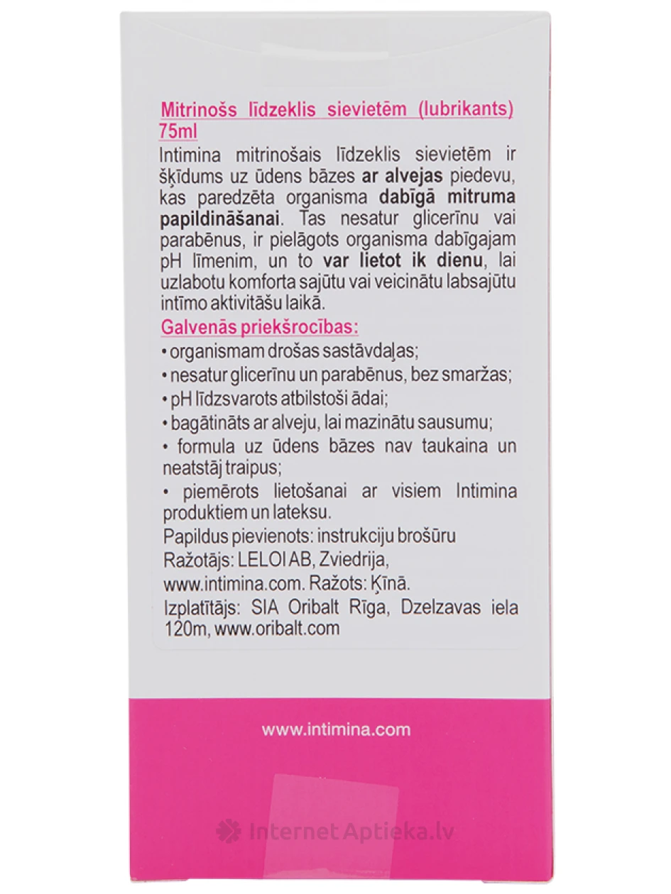 Intimina lubrikants sievietēm, 75 ml | internetaptieka.lv