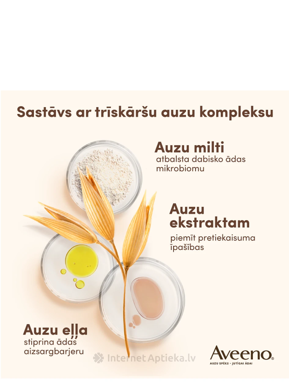 AVEENO Dermexa emolientu ķermeņa mazgāšanas līdzeklis ikdienai bez smaržas, 300 ml | internetaptieka.lv
