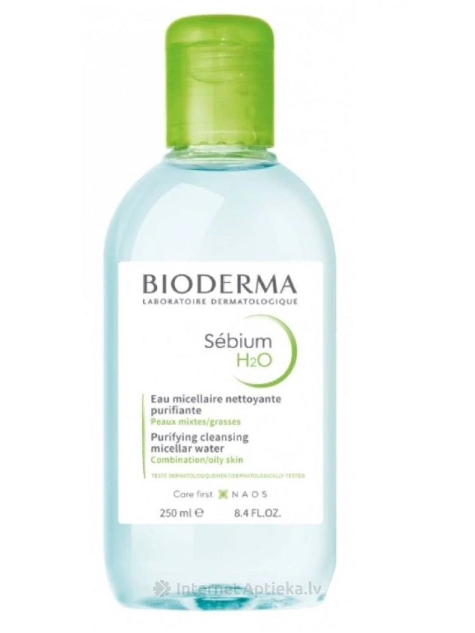 Bioderma Sébium H2O мицеллярная вода, 250 мл | internetaptieka.lv