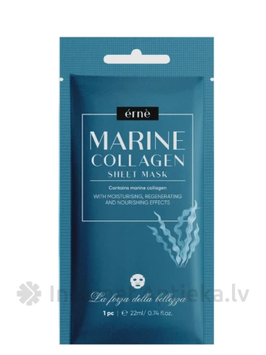 Erne taastav kangasmask merelise kollageeniga, 22 ml | internetaptieka.lv
